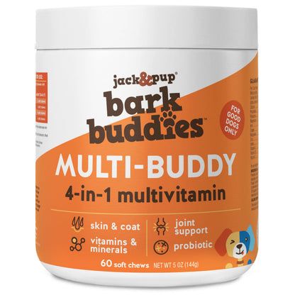 Bark Buddies Soft Chew Dog Vitamins — 60 Count