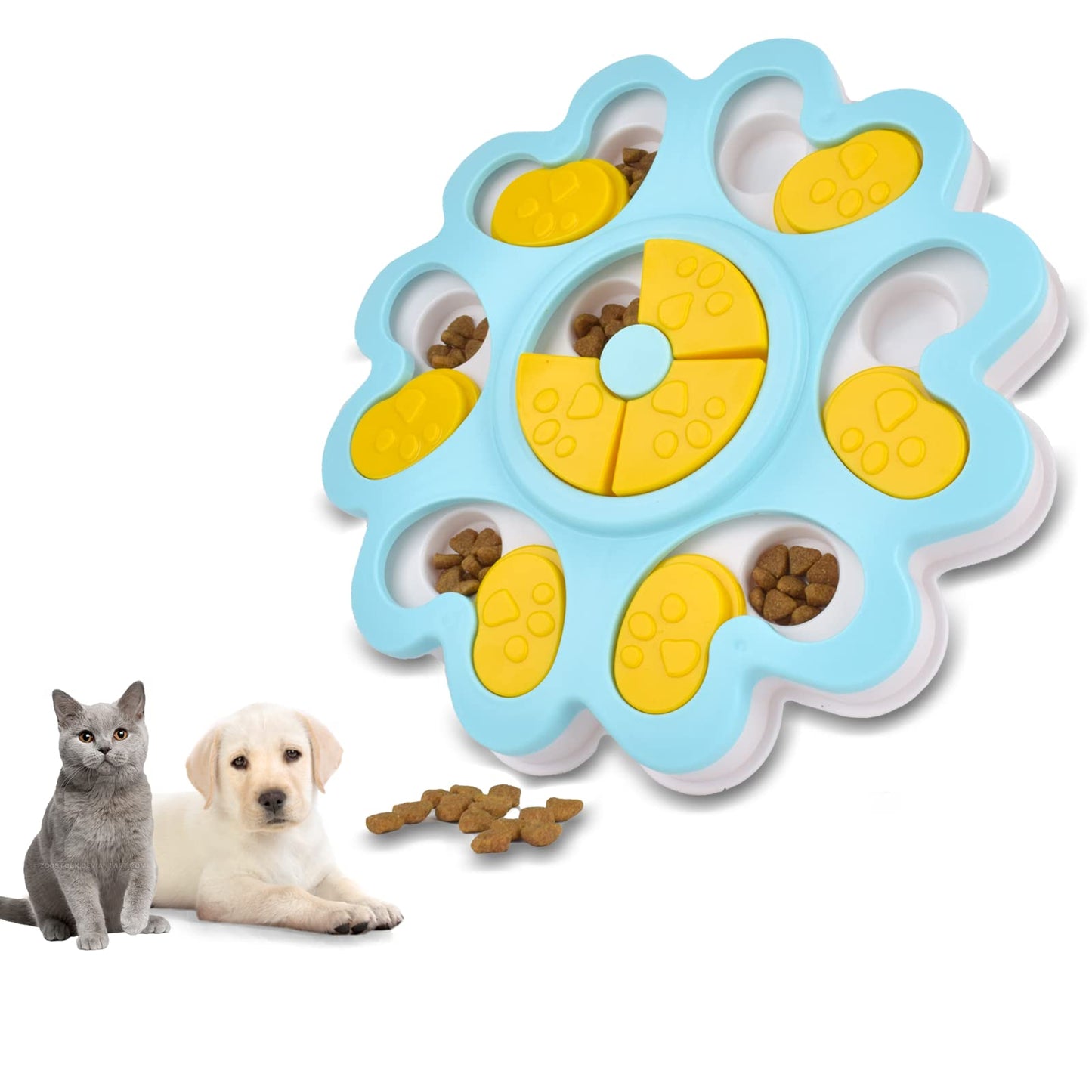 Dog Puzzle Treat Dispenser Toy (Flower)